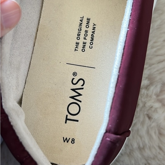 Toms | Alpargata Mallow Puff Multicolor Red Pink Slip On Shoes Size 8 - Picture 2 of 6